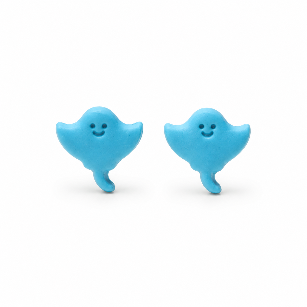 Smiling Stingray Stud Earrings