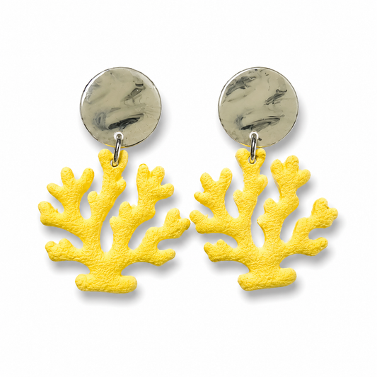 Sunshine Reef Coral Earrings