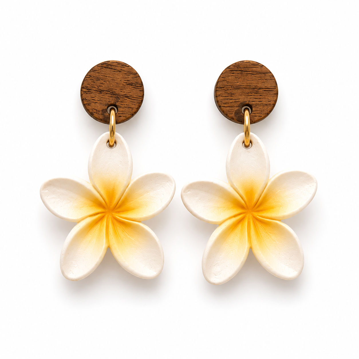 Island Bloom Plumeria Earrings