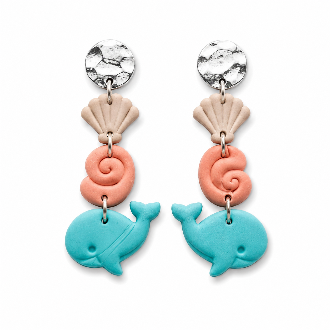 Coastal Whale Earrings